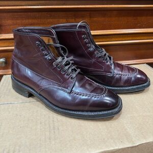 Alden Boots Shell Cordovan Color 8 Commando Sole, Size 7 RARE (flaw) Made In USA